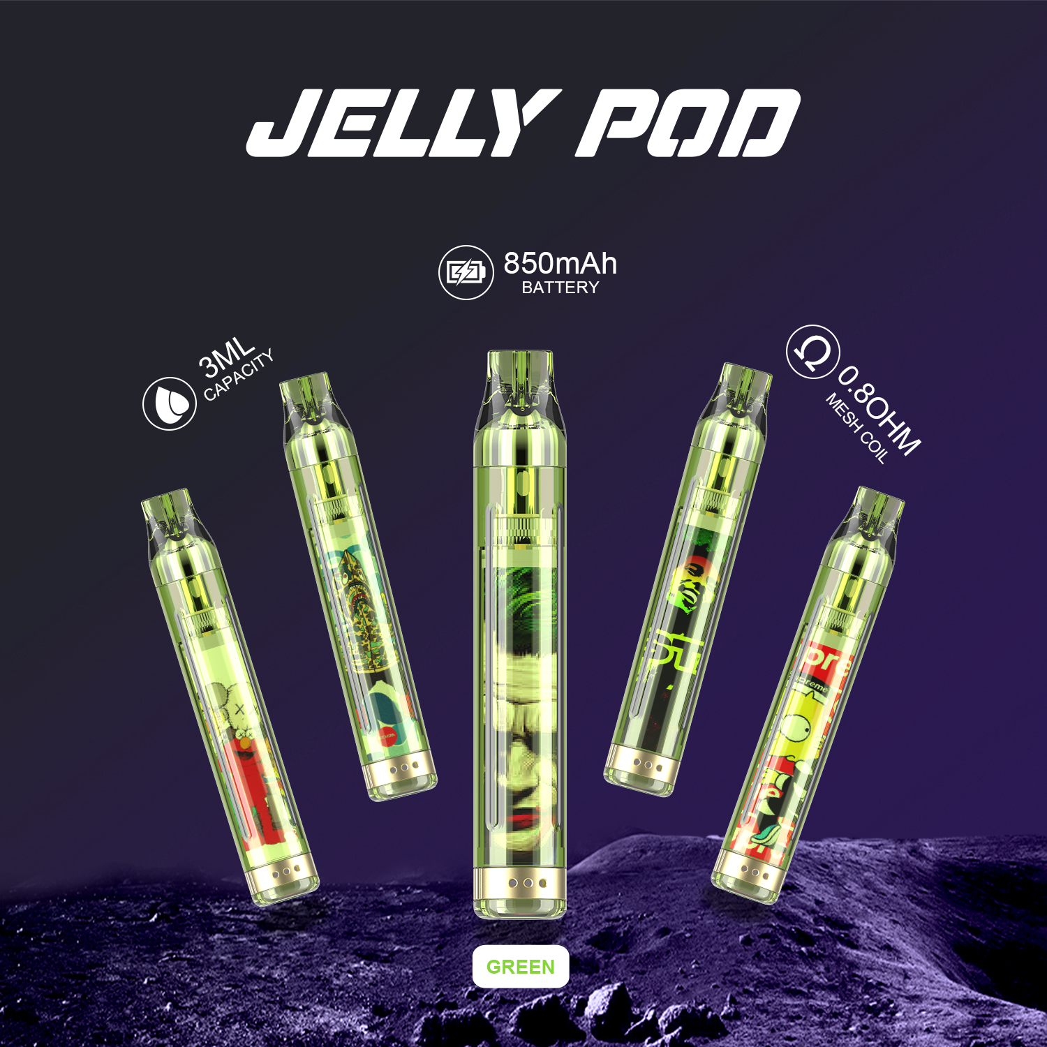 Jelly Pod-Verde
